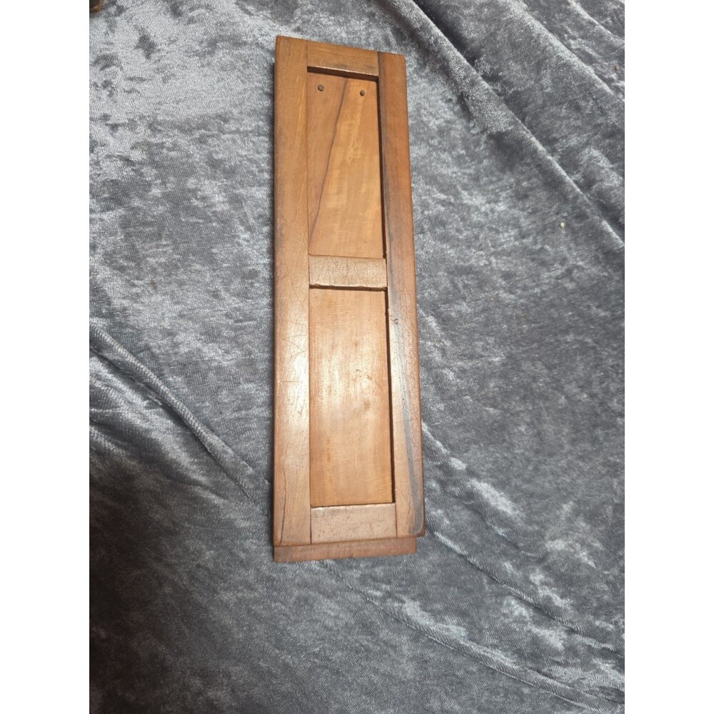 Antique foldable Wooden book shelf applique Handmade Book Holder Engraved - Picture 5 of 5